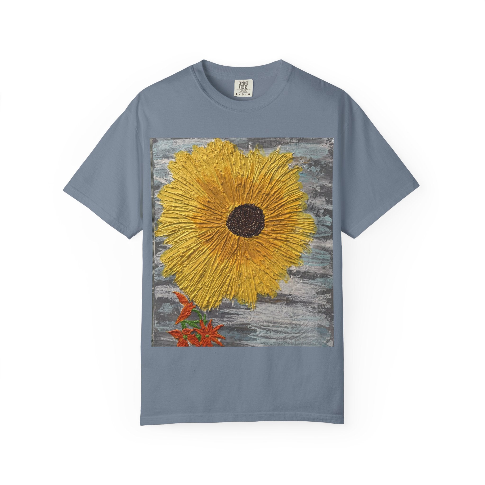 Sunflower Art T-Shirt — Hand-Painted Floral Graphic Tee