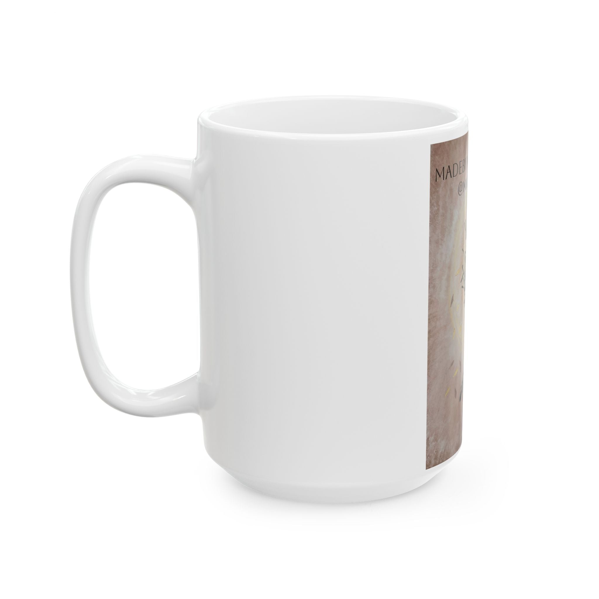 Tree of Life Ceramic Mug — Hand-Drawn Roots & Branches Coffee Cup (11oz, 15oz)