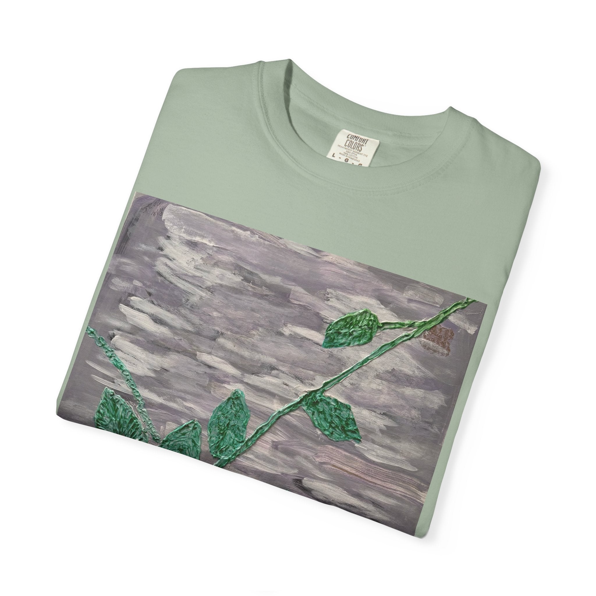 Floral Vine T‑Shirt — Purple Bloom Graphic Tee