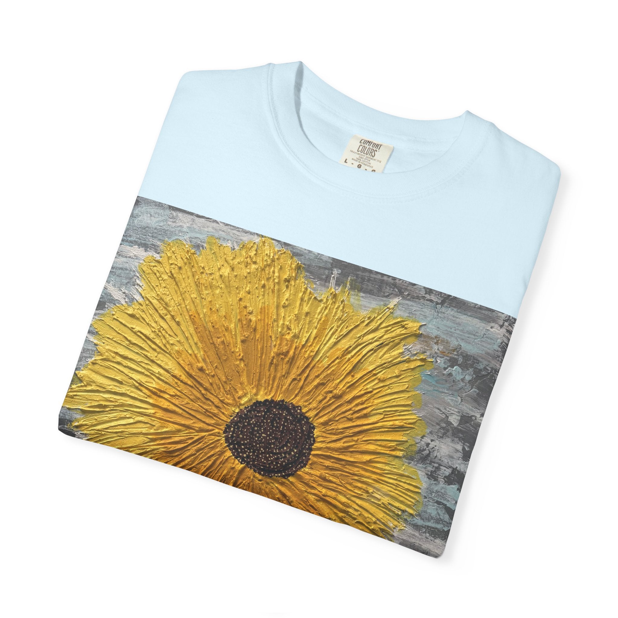 Sunflower Art T-Shirt — Hand-Painted Floral Graphic Tee