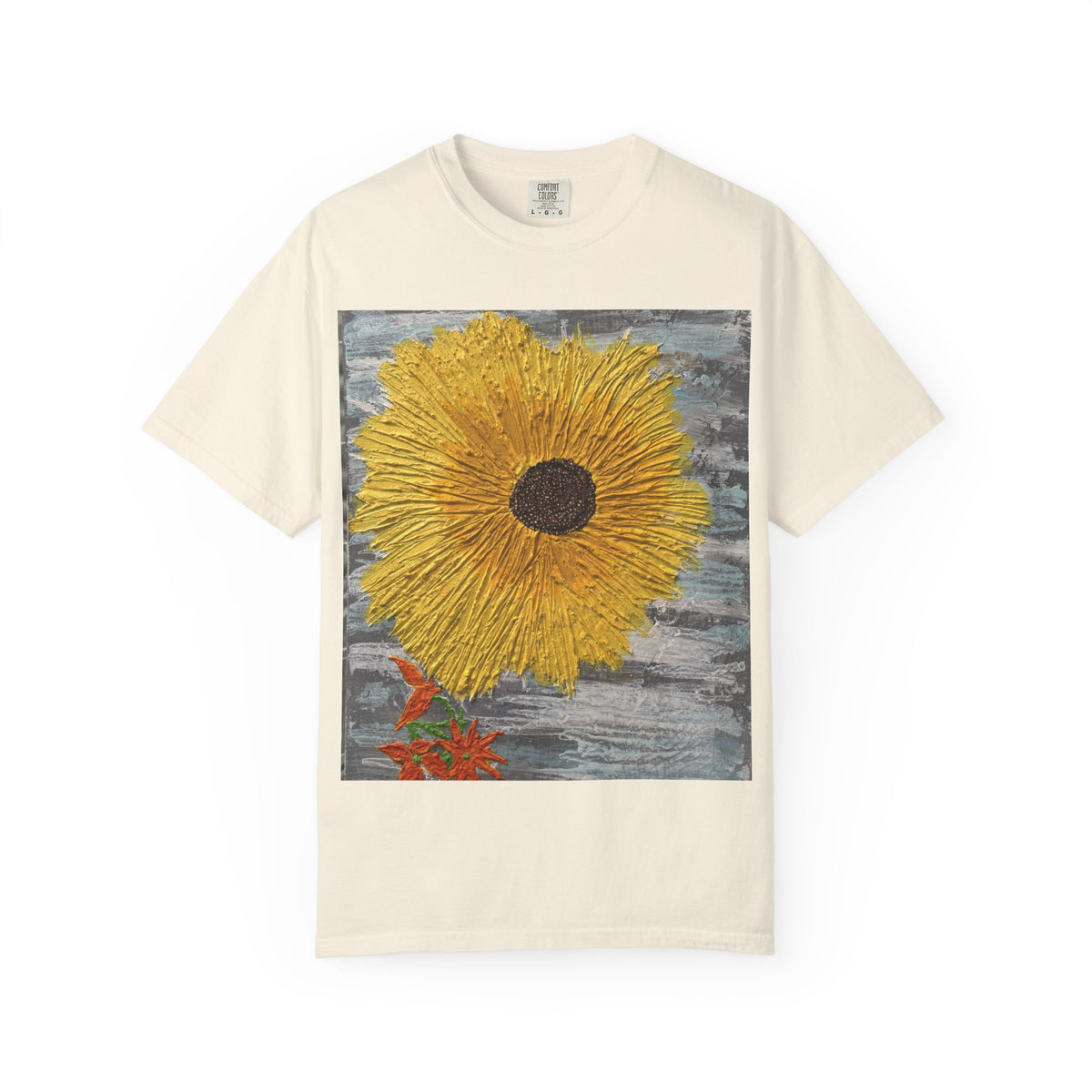 Sunflower Art T-Shirt — Hand-Painted Floral Graphic Tee