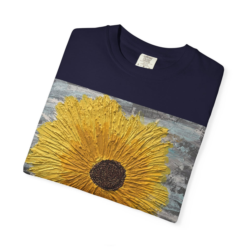 Sunflower Art T-Shirt — Hand-Painted Floral Graphic Tee