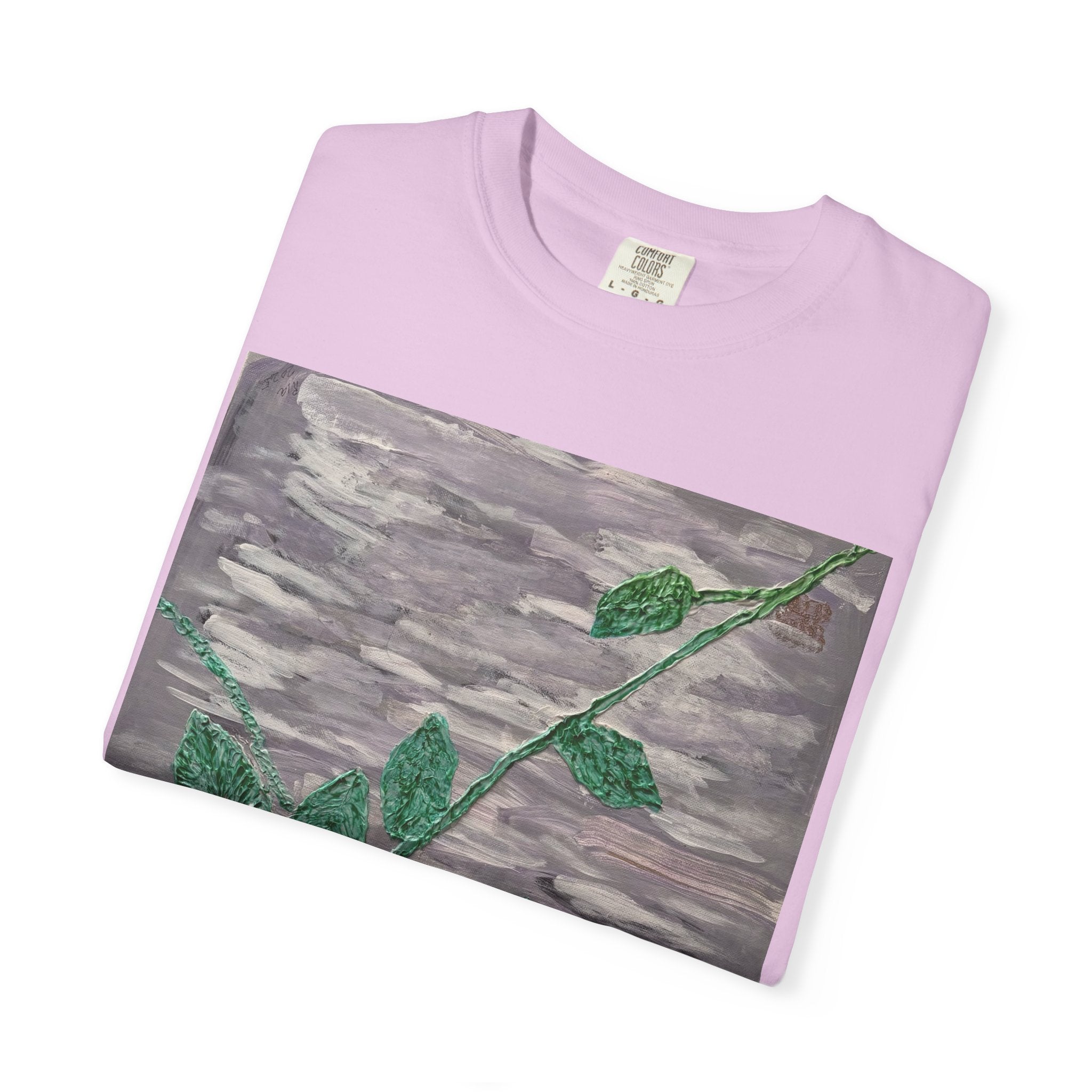 Floral Vine T‑Shirt — Purple Bloom Graphic Tee