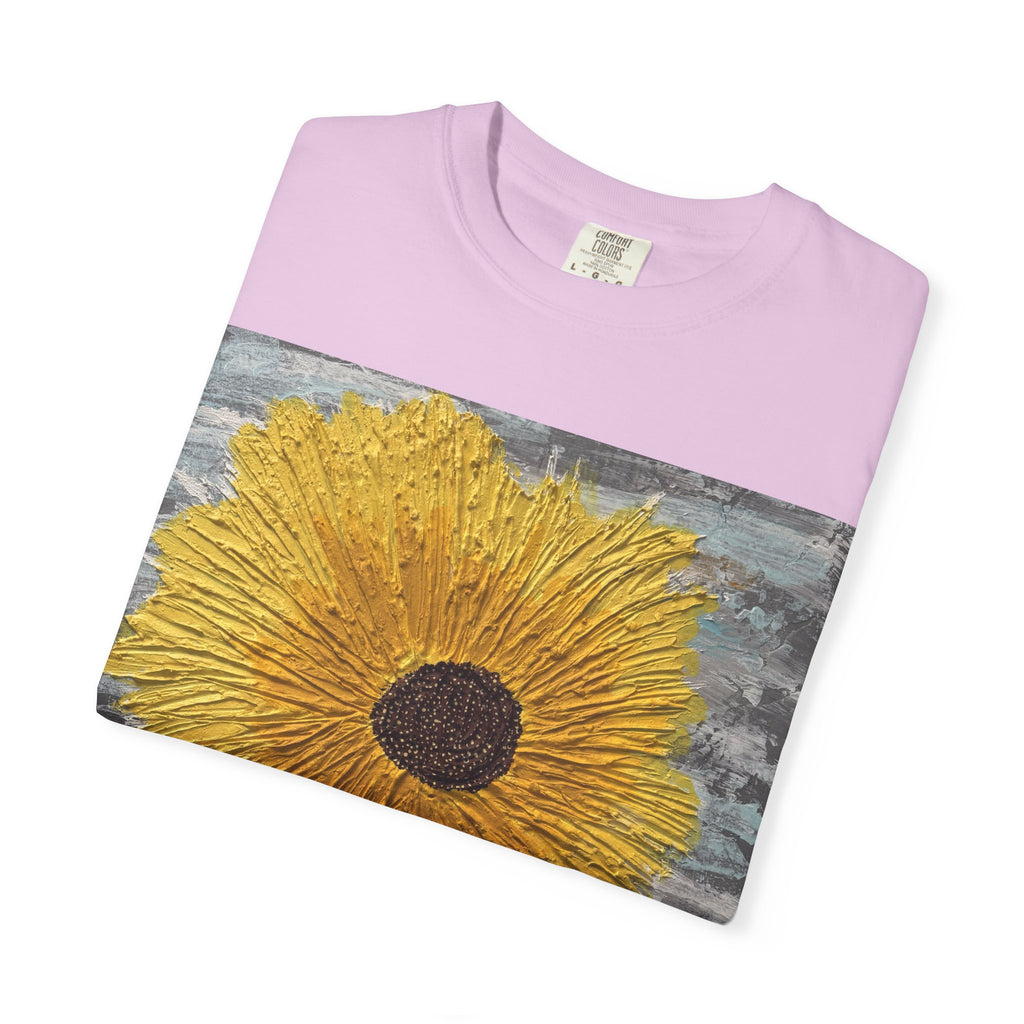 Sunflower Art T-Shirt — Hand-Painted Floral Graphic Tee