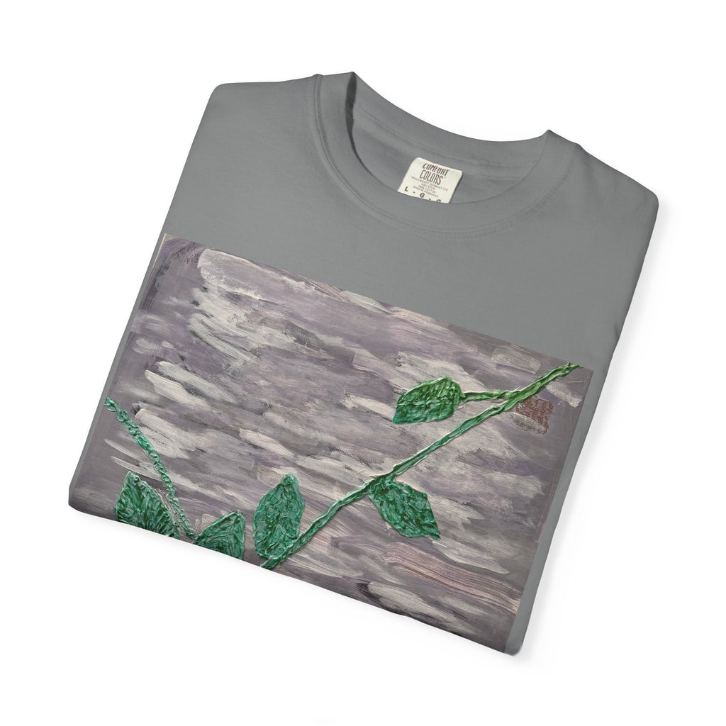 Floral Vine T‑Shirt — Purple Bloom Graphic Tee