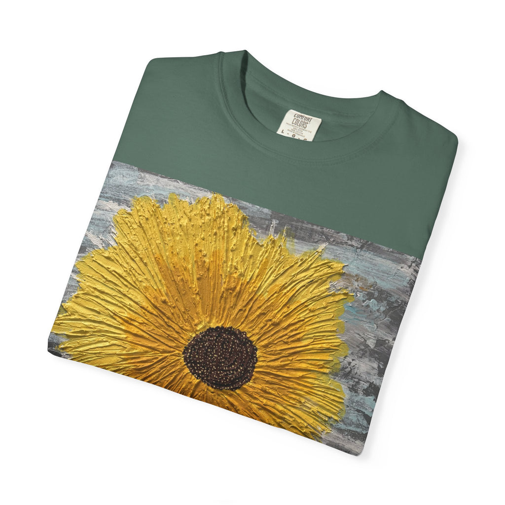 Sunflower Art T-Shirt — Hand-Painted Floral Graphic Tee