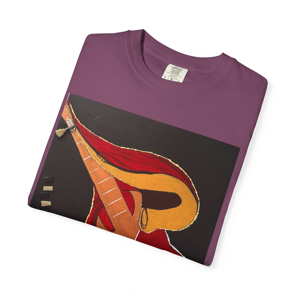Guitar Art T-Shirt — Bold Abstract Acoustic Design