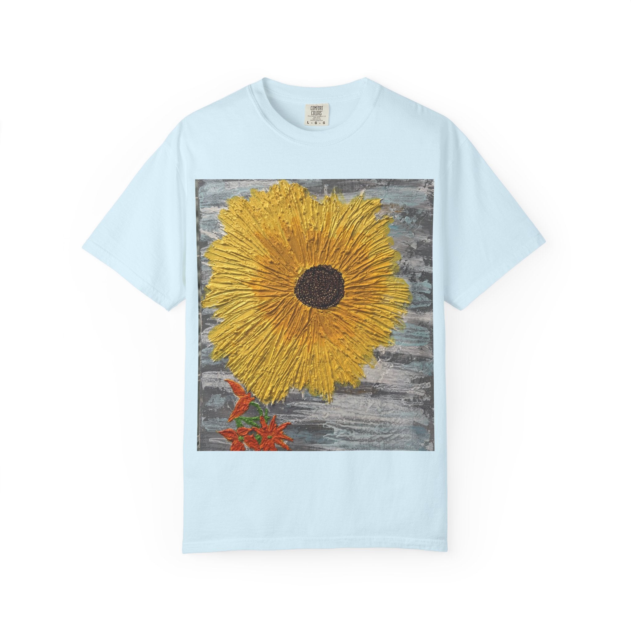 Sunflower Art T-Shirt — Hand-Painted Floral Graphic Tee