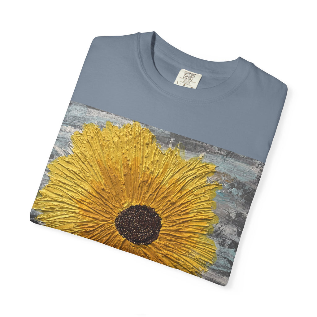 Sunflower Art T-Shirt — Hand-Painted Floral Graphic Tee