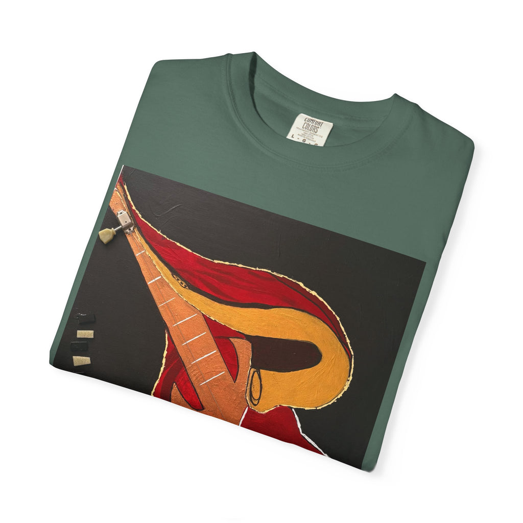 Guitar Art T-Shirt — Bold Abstract Acoustic Design