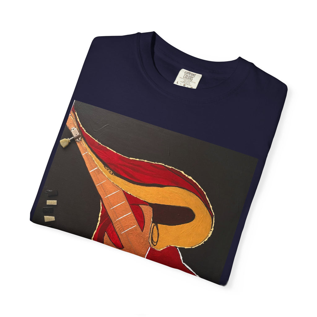 Guitar Art T-Shirt — Bold Abstract Acoustic Design