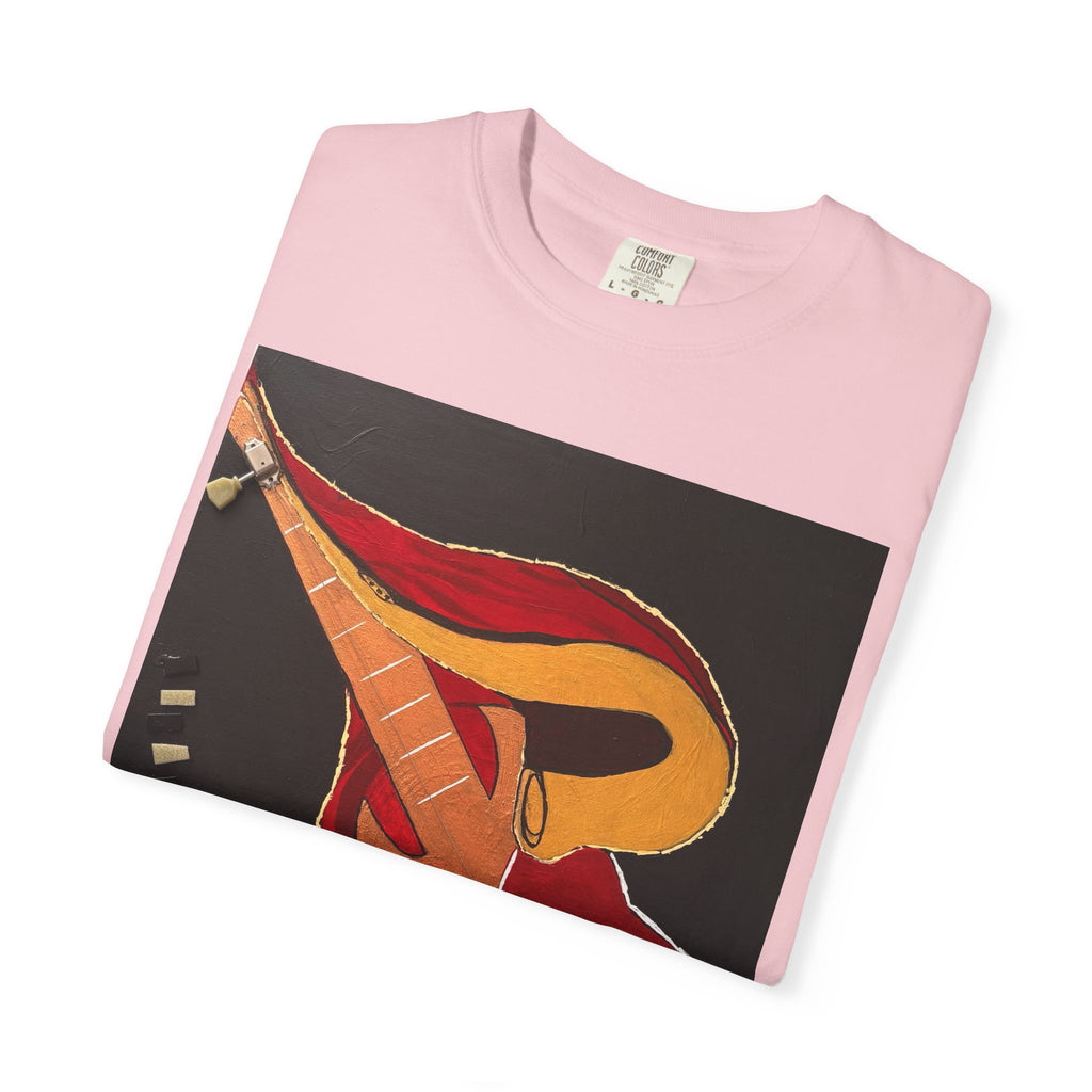 Guitar Art T-Shirt — Bold Abstract Acoustic Design