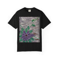 Floral Vine T‑Shirt — Purple Bloom Graphic Tee