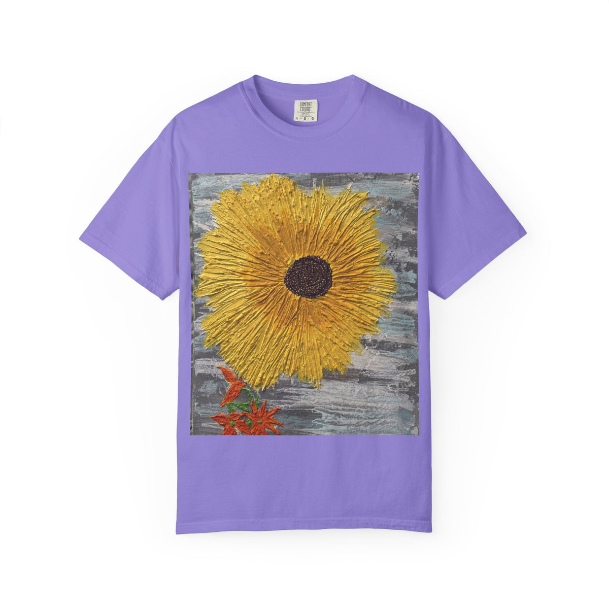 Sunflower Art T-Shirt — Hand-Painted Floral Graphic Tee