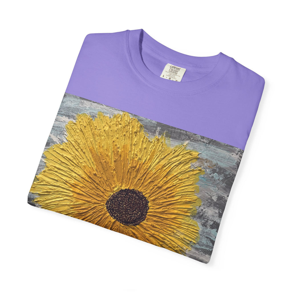 Sunflower Art T-Shirt — Hand-Painted Floral Graphic Tee