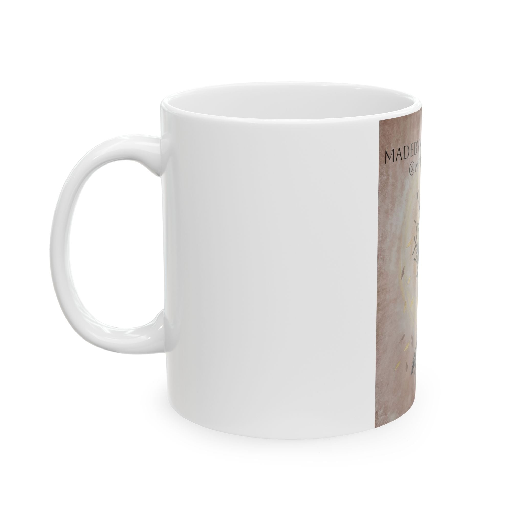 Tree of Life Ceramic Mug — Hand-Drawn Roots & Branches Coffee Cup (11oz, 15oz)