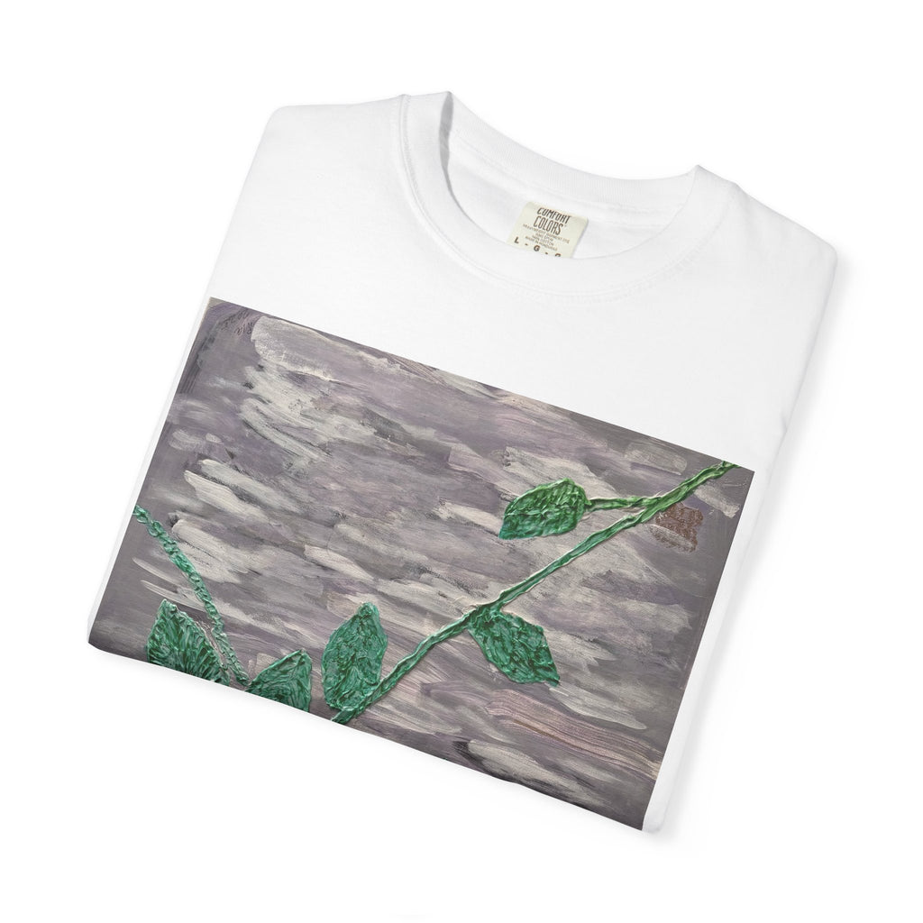 Floral Vine T‑Shirt — Purple Bloom Graphic Tee