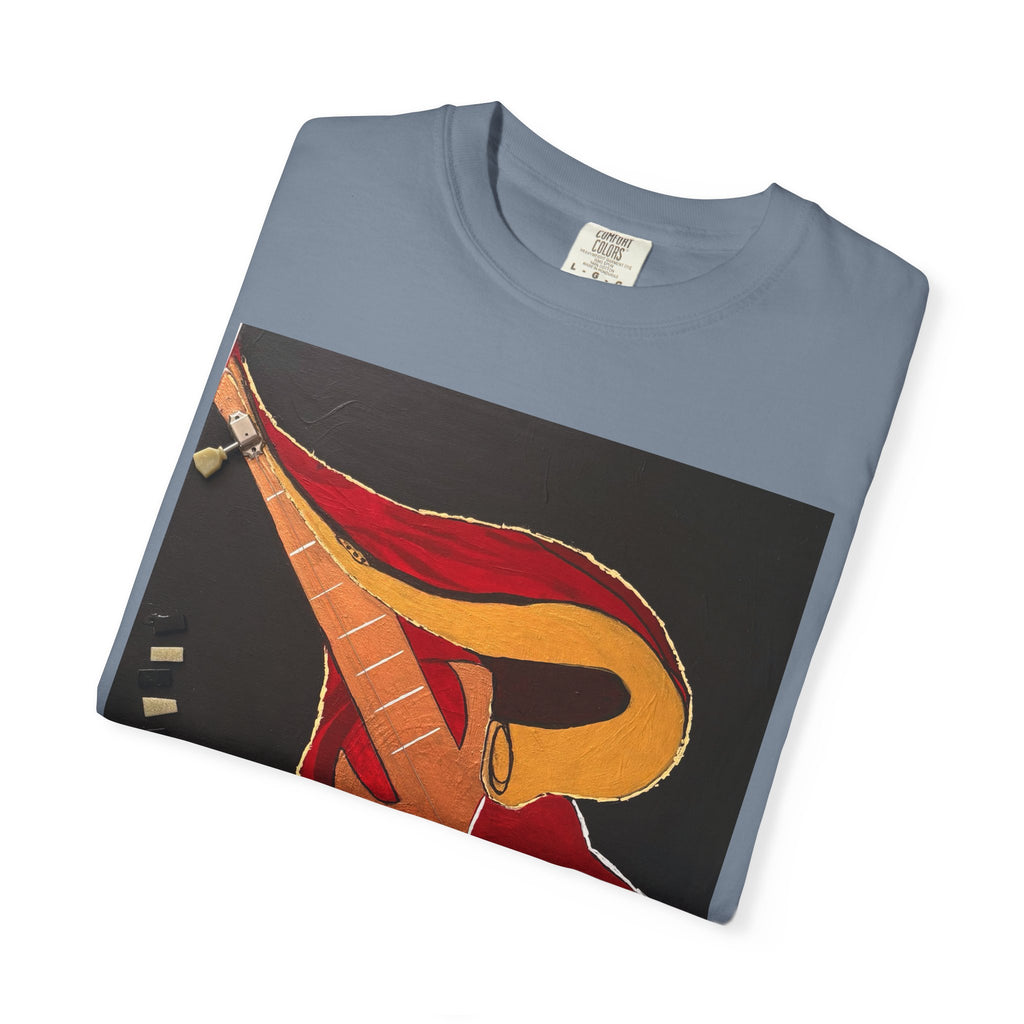 Guitar Art T-Shirt — Bold Abstract Acoustic Design