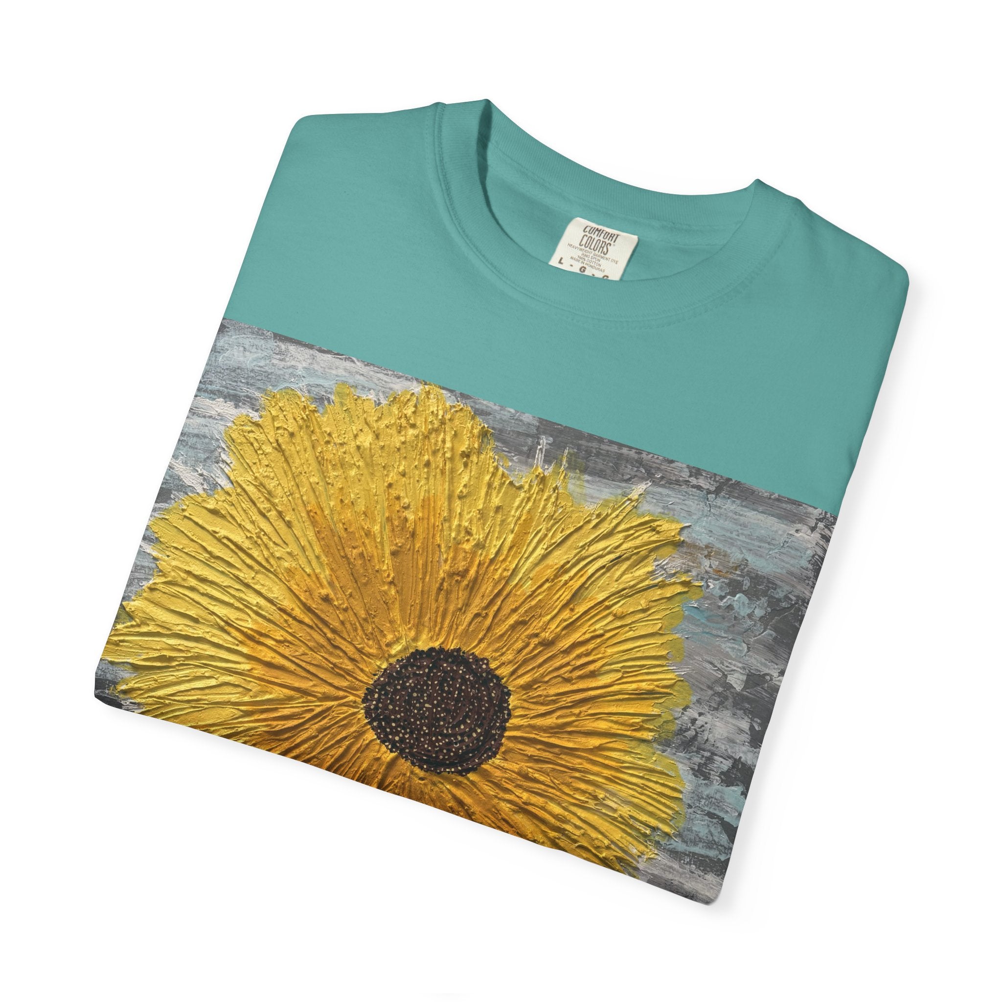 Sunflower Art T-Shirt — Hand-Painted Floral Graphic Tee