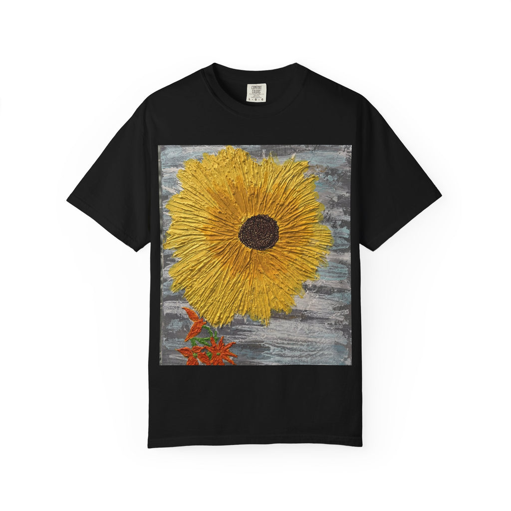 Sunflower Art T-Shirt — Hand-Painted Floral Graphic Tee