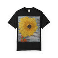 Sunflower Art T-Shirt — Hand-Painted Floral Graphic Tee