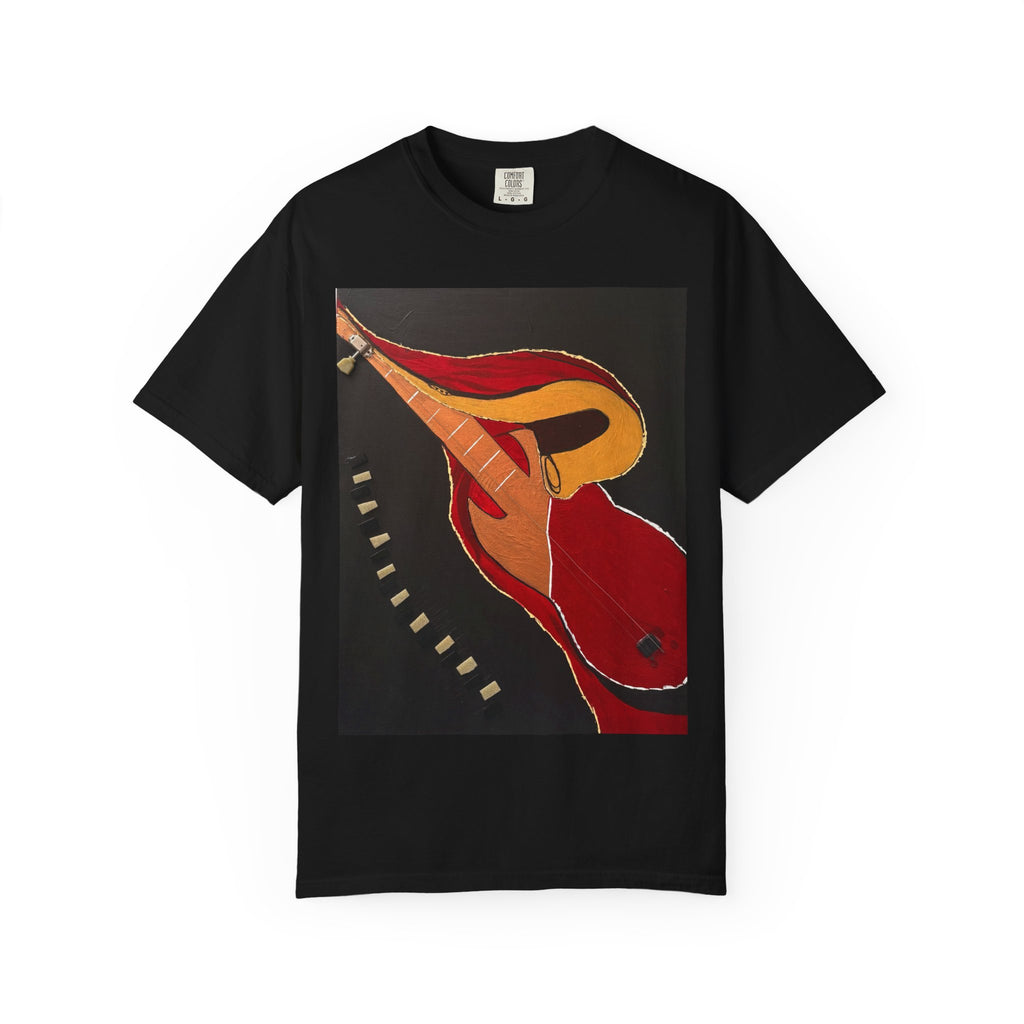Guitar Art T-Shirt — Bold Abstract Acoustic Design