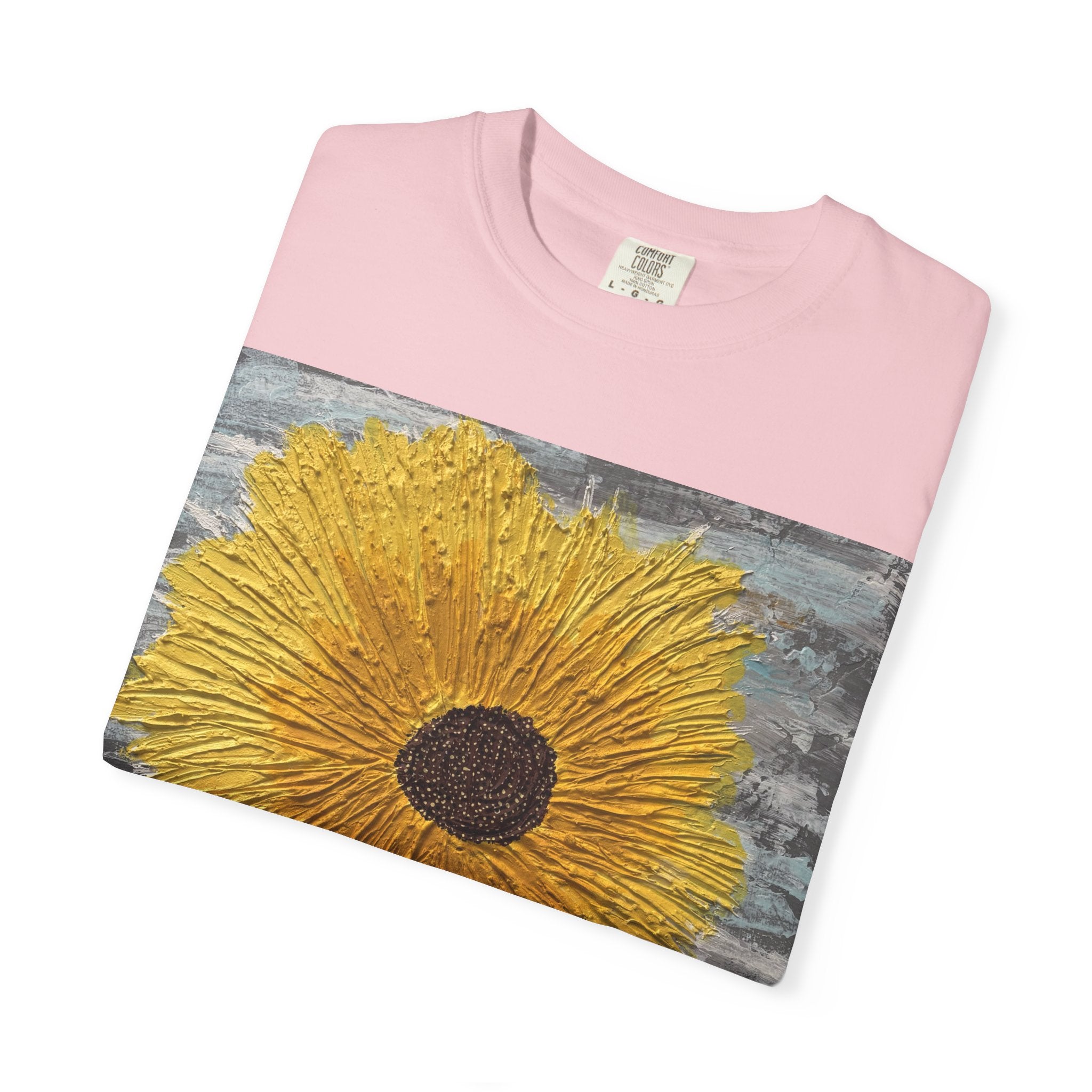 Sunflower Art T-Shirt — Hand-Painted Floral Graphic Tee