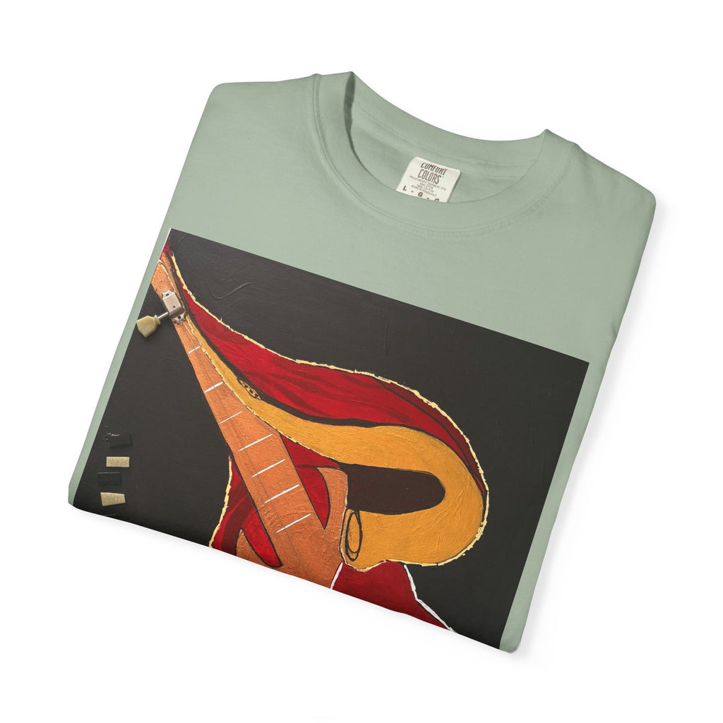 Guitar Art T-Shirt — Bold Abstract Acoustic Design