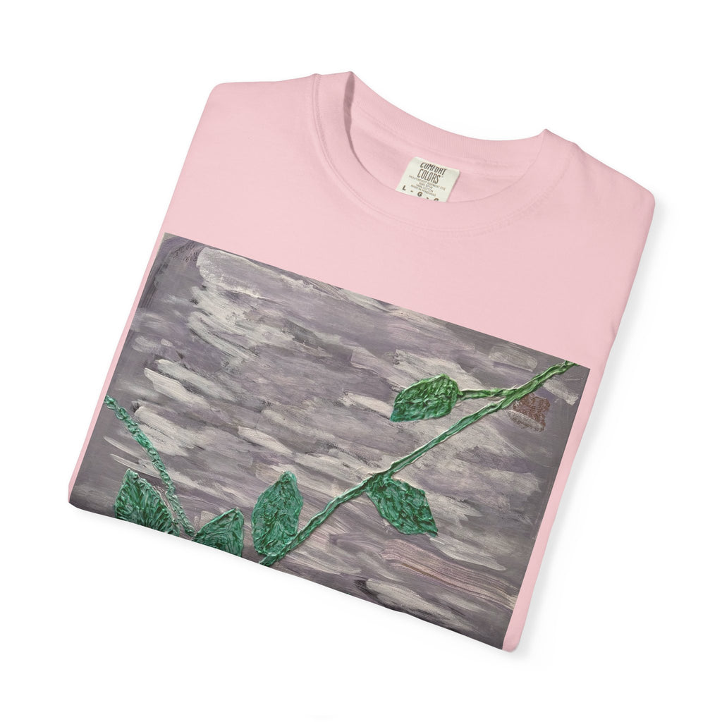 Floral Vine T‑Shirt — Purple Bloom Graphic Tee