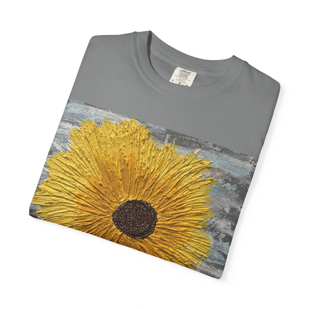 Sunflower Art T-Shirt — Hand-Painted Floral Graphic Tee
