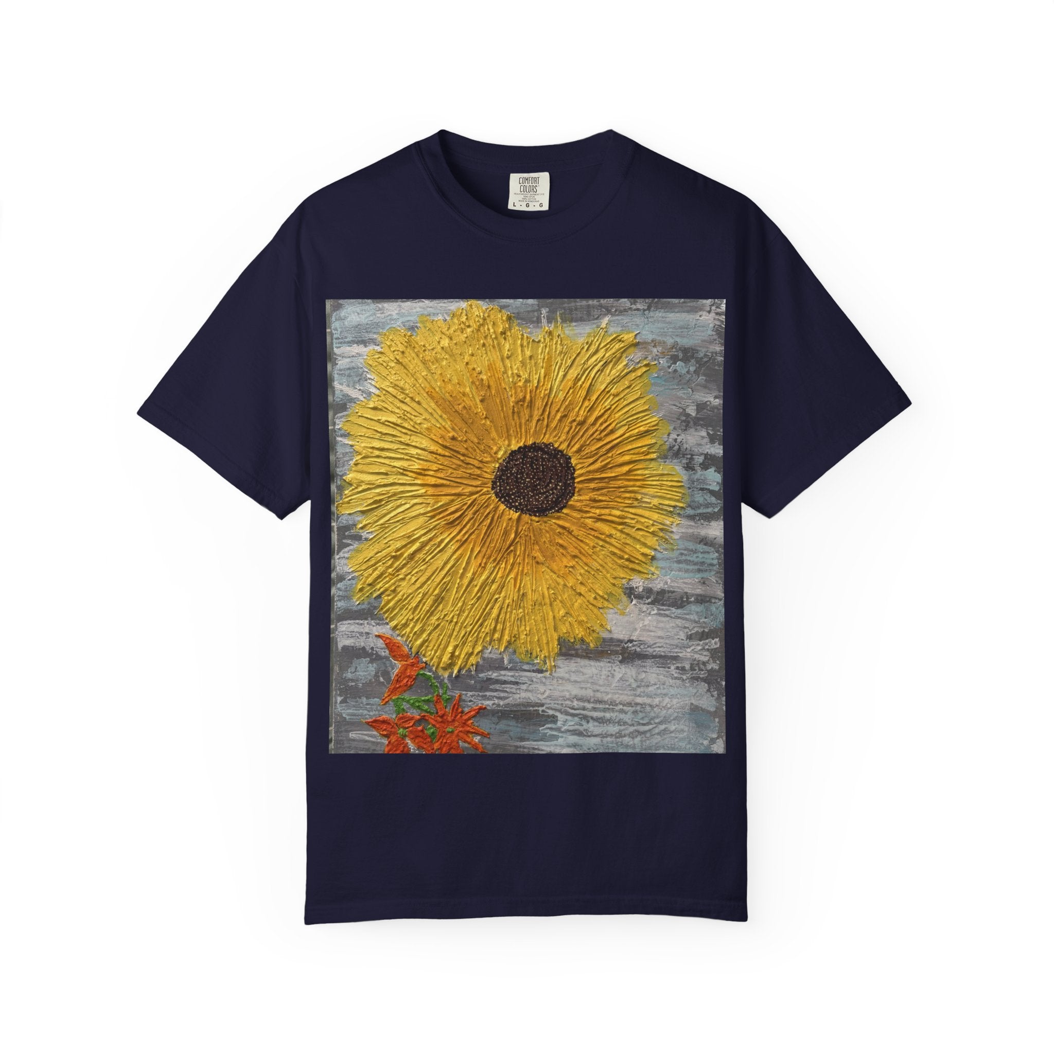 Sunflower Art T-Shirt — Hand-Painted Floral Graphic Tee