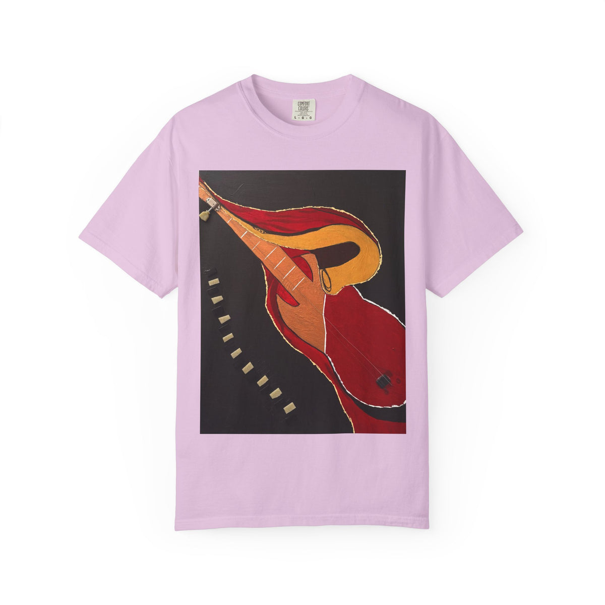 Guitar Art T-Shirt — Bold Abstract Acoustic Design