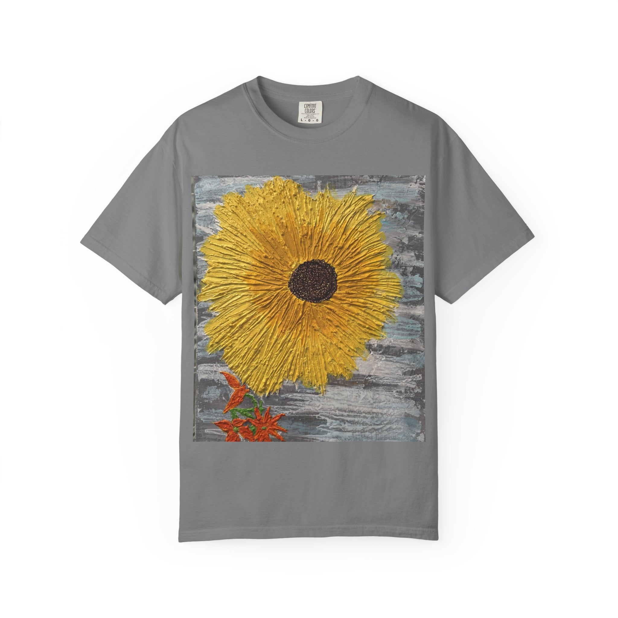 Sunflower Art T-Shirt — Hand-Painted Floral Graphic Tee
