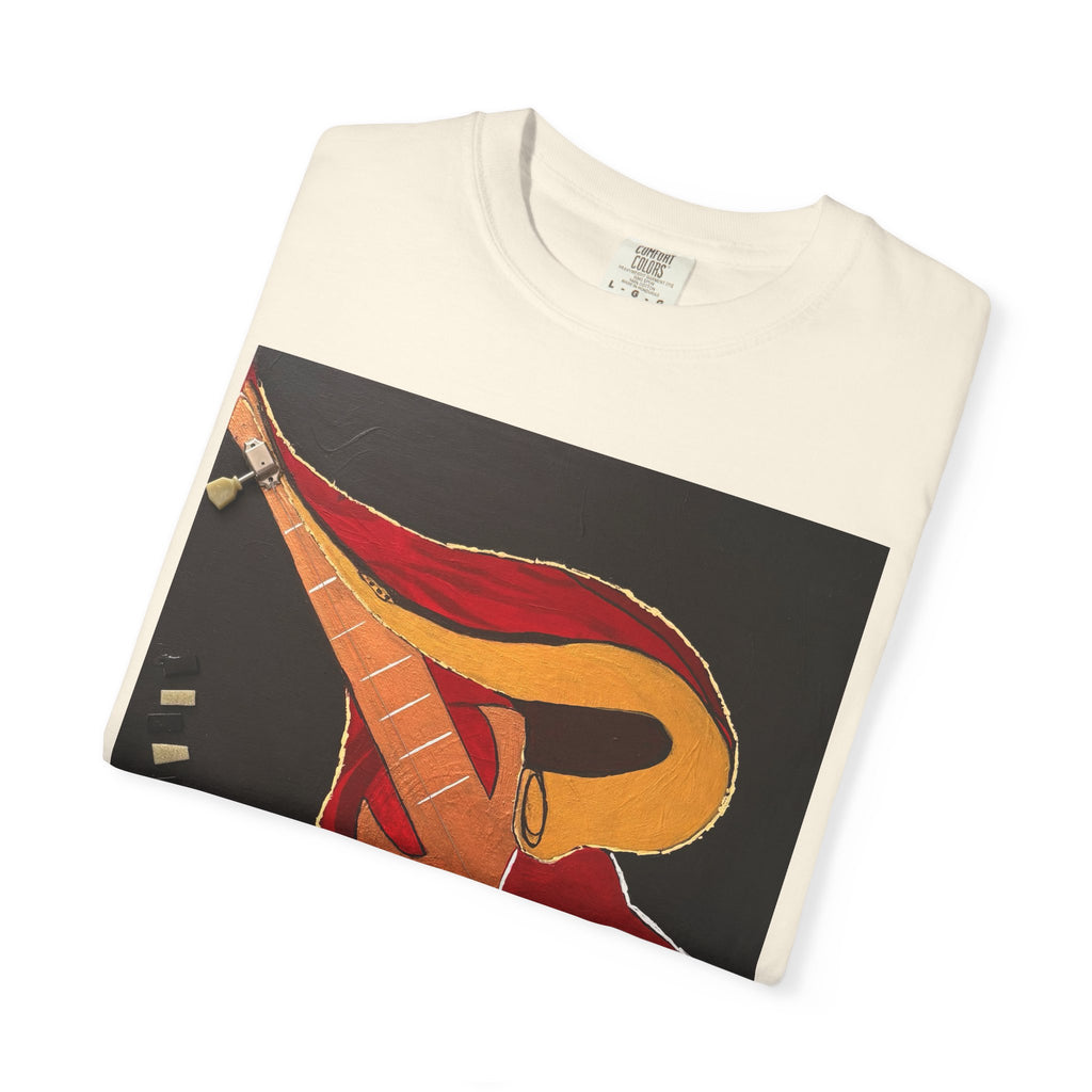 Guitar Art T-Shirt — Bold Abstract Acoustic Design