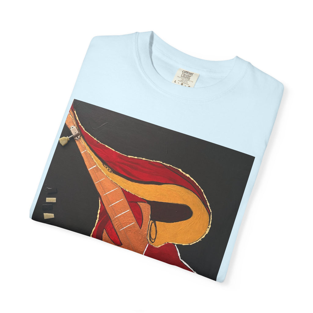 Guitar Art T-Shirt — Bold Abstract Acoustic Design