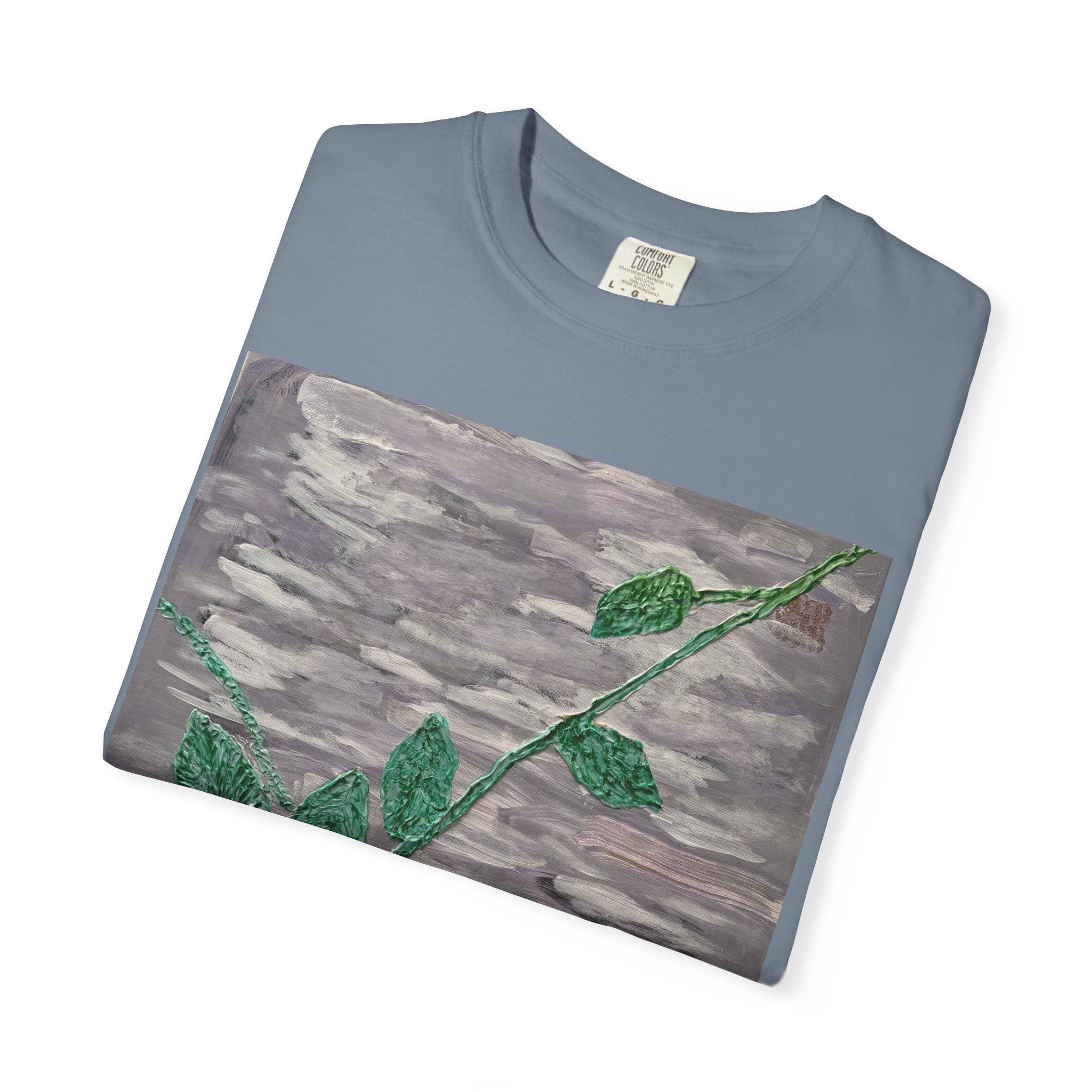 Floral Vine T‑Shirt — Purple Bloom Graphic Tee