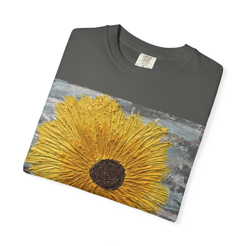 Sunflower Art T-Shirt — Hand-Painted Floral Graphic Tee