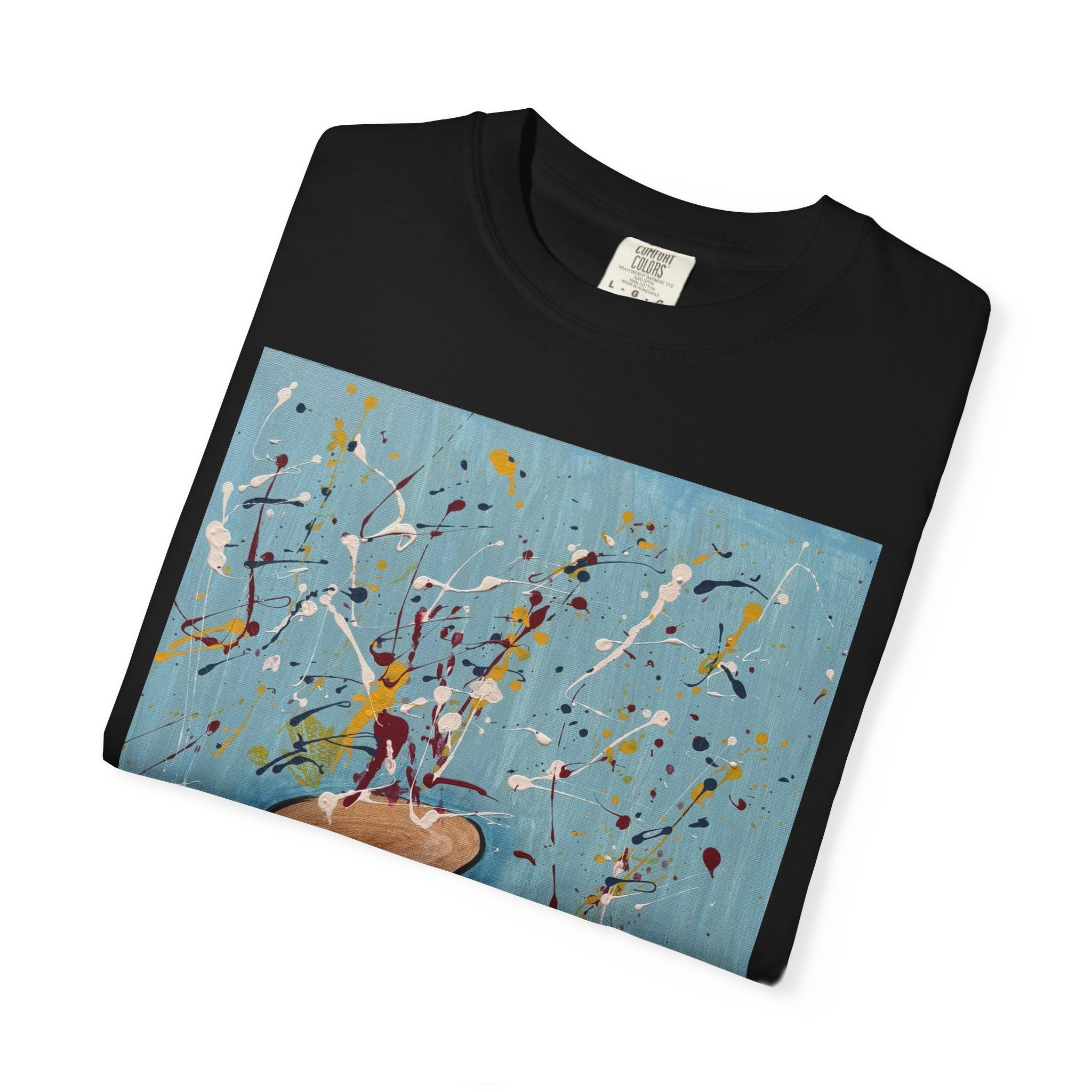 Trumpet Art T‑Shirt — Abstract Brass Instrument Painting Tee