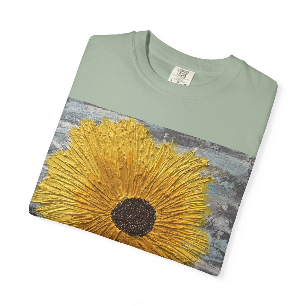Sunflower Art T-Shirt — Hand-Painted Floral Graphic Tee