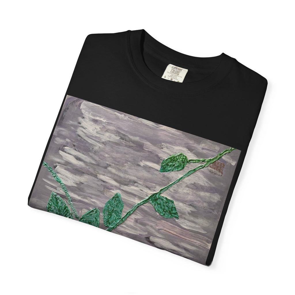 Floral Vine T‑Shirt — Purple Bloom Graphic Tee