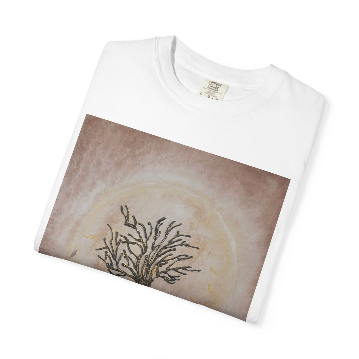Tree of Life Graphic T-Shirt — Hand-Drawn Roots & Sun Art