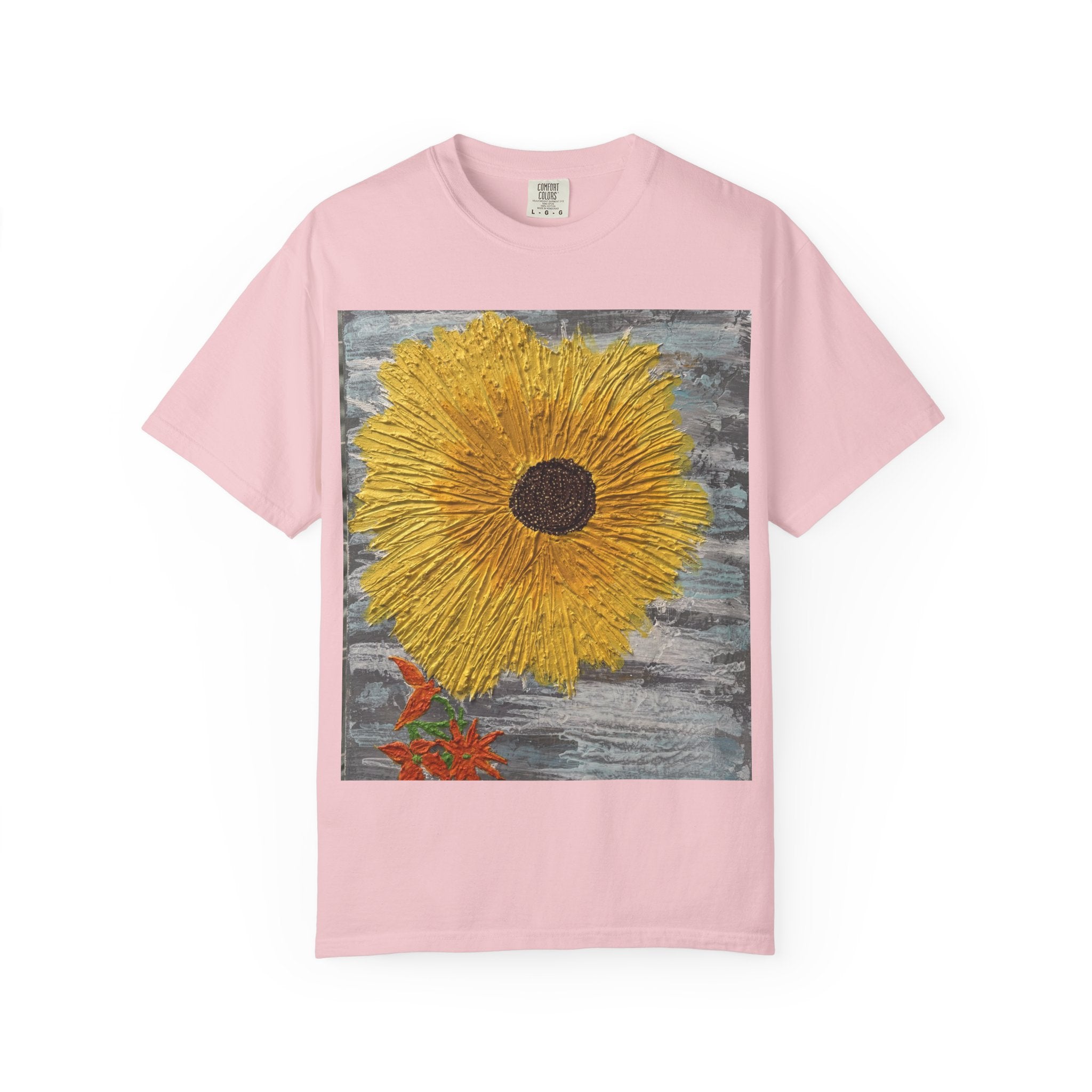 Sunflower Art T-Shirt — Hand-Painted Floral Graphic Tee