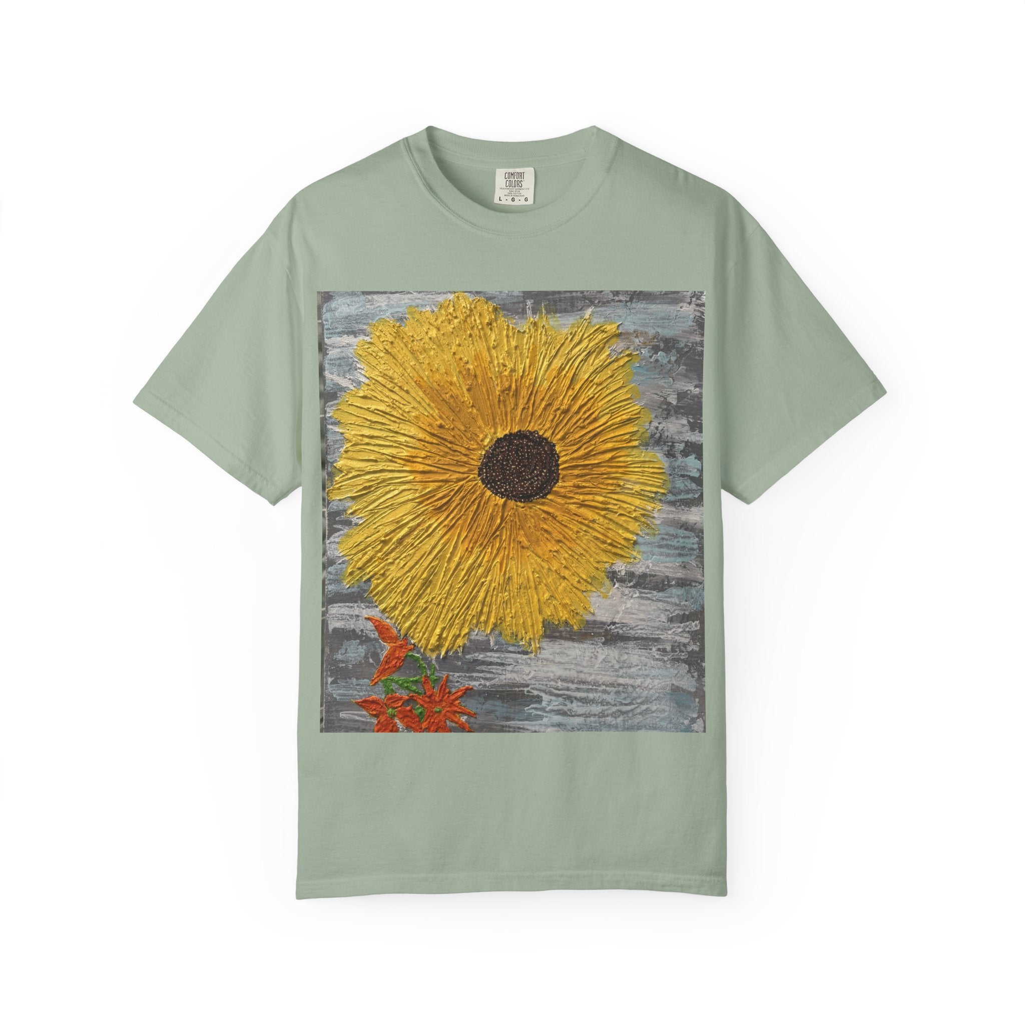 Sunflower Art T-Shirt — Hand-Painted Floral Graphic Tee