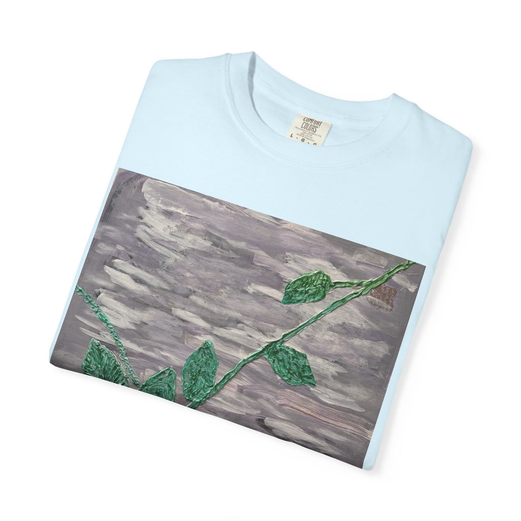 Floral Vine T‑Shirt — Purple Bloom Graphic Tee